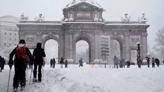 temporal de nieve Filomena Madrid